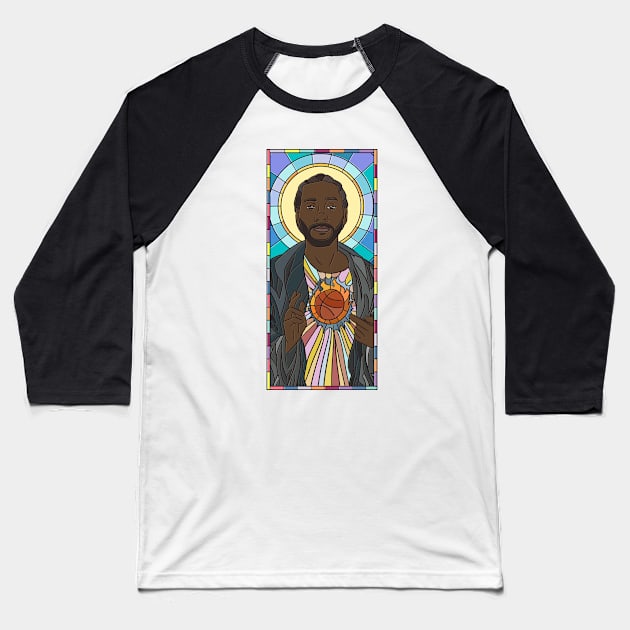 Kawhi Leonard Stained Glass Baseball T-Shirt by opiester